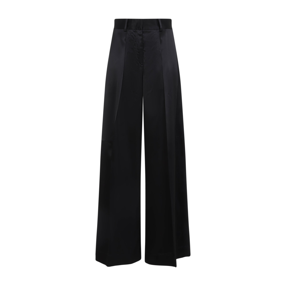 Jil Sander Black Viscose Pants In Black