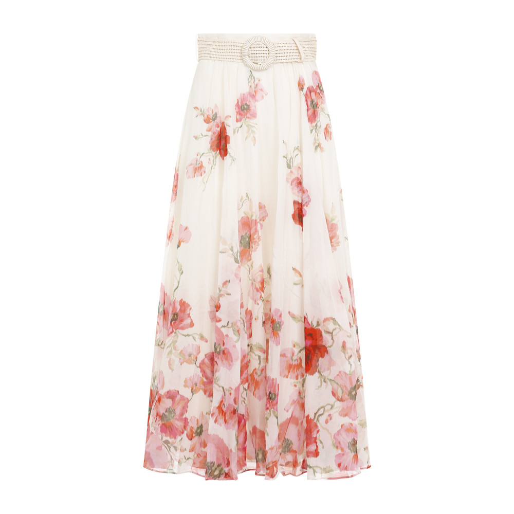 ZIMMERMANN MULTI COLOR LIGHTBURST MAXI SKIRT