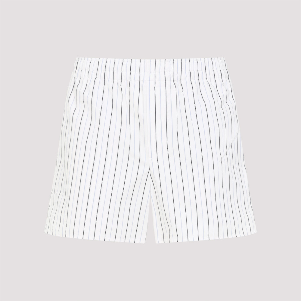 Shop Ami Alexandre Mattiussi Off White Cotton Shorts