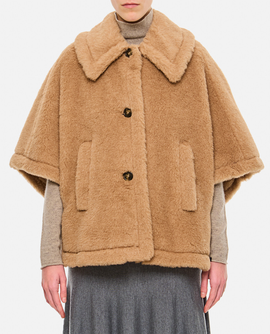 Max Mara Women Tenebre4 Teddy Cape In Beige