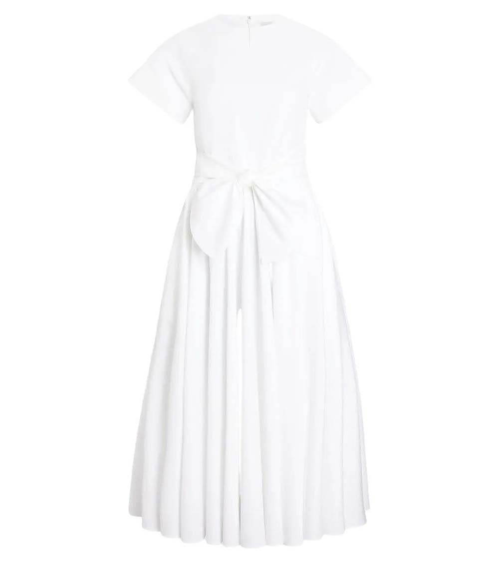 flounce midi dress Wrap Flounce Midi Dress