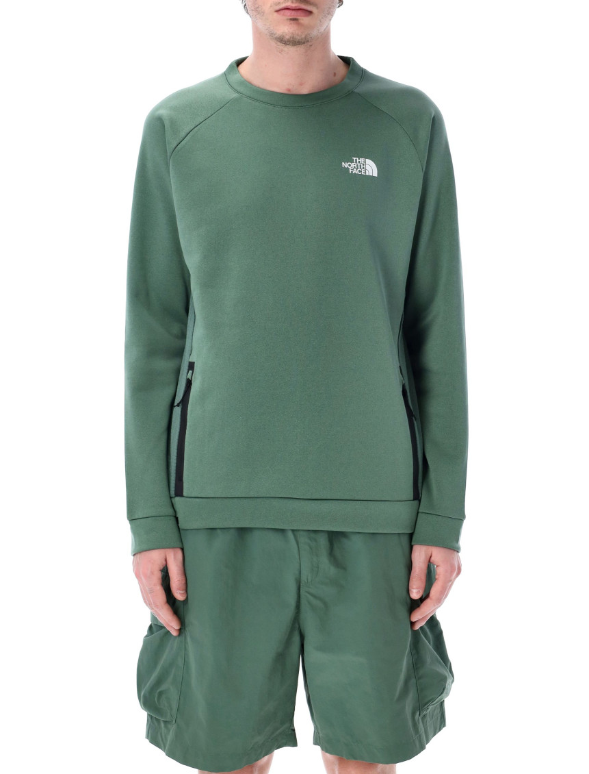 The North Face Mens Nse Oversized Relaxed-fit Cotton Sweater Dark Green Xxl
