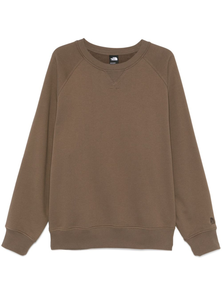 Shop The North Face Brown Crewneck Logo Sweatshirt