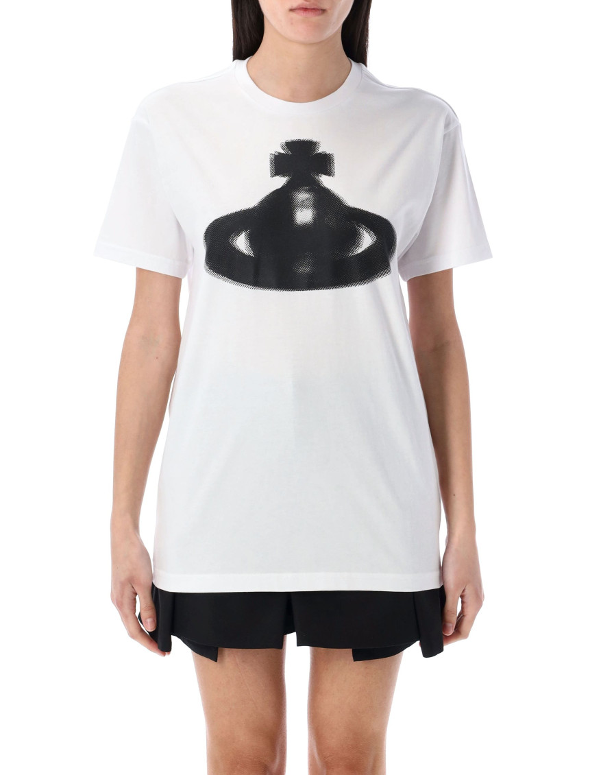 Vivienne Westwood Crew Neck Graphic Print Straight Hem