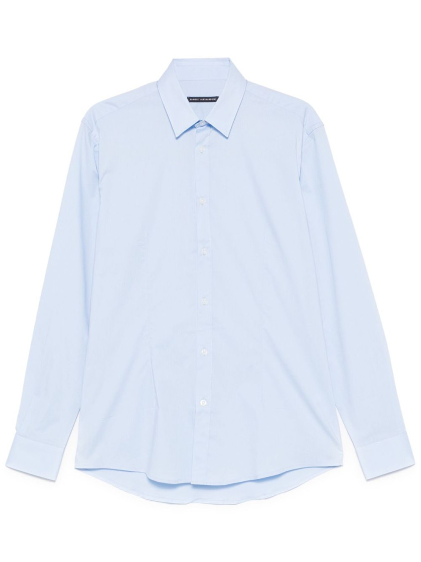 Shop Daniele Alessandrini Light Blue Iconic Shirt