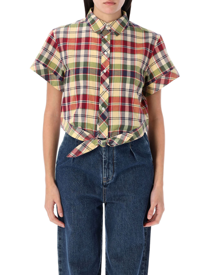 Shop Ralph Lauren Light Beige Plaid-check Shirt