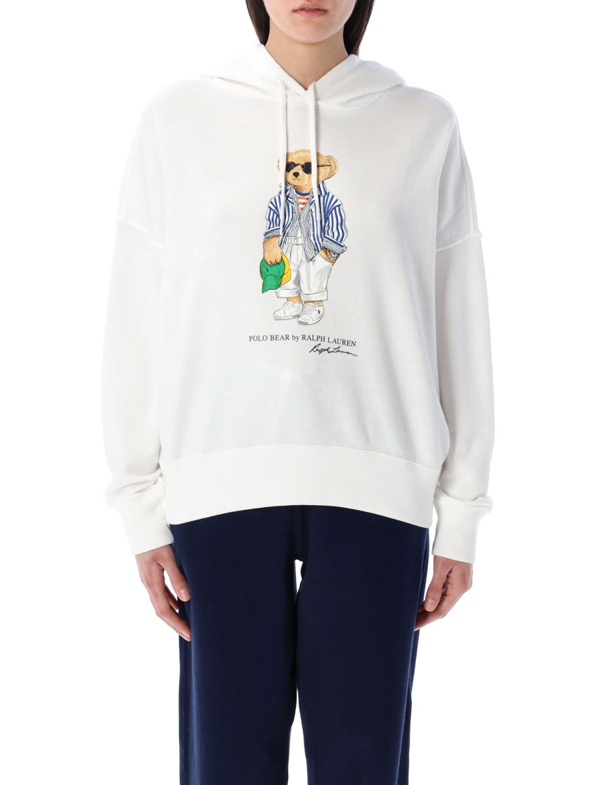 Ralph Lauren Polo Bear Hoodie White