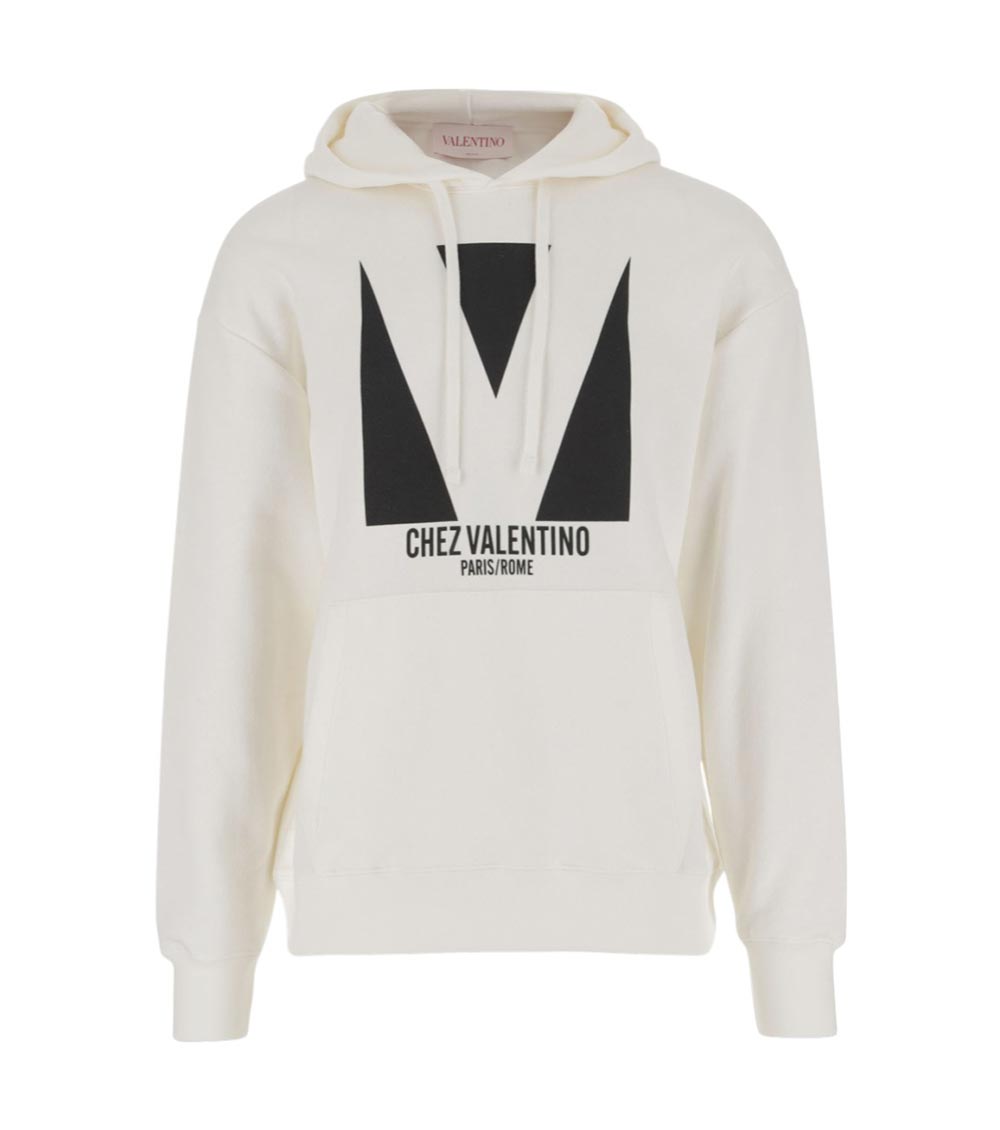 Valentino Garavani White Cotton Sweatshirt