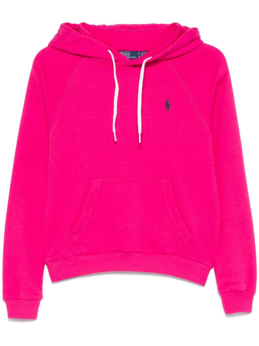 Shop Ralph Lauren Pink Polo Pony Hoodie