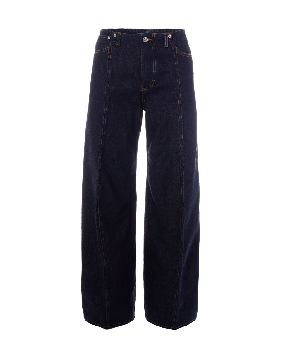 Sportmax Blue Oversized Low Rise Jeans for Women Online India at ...