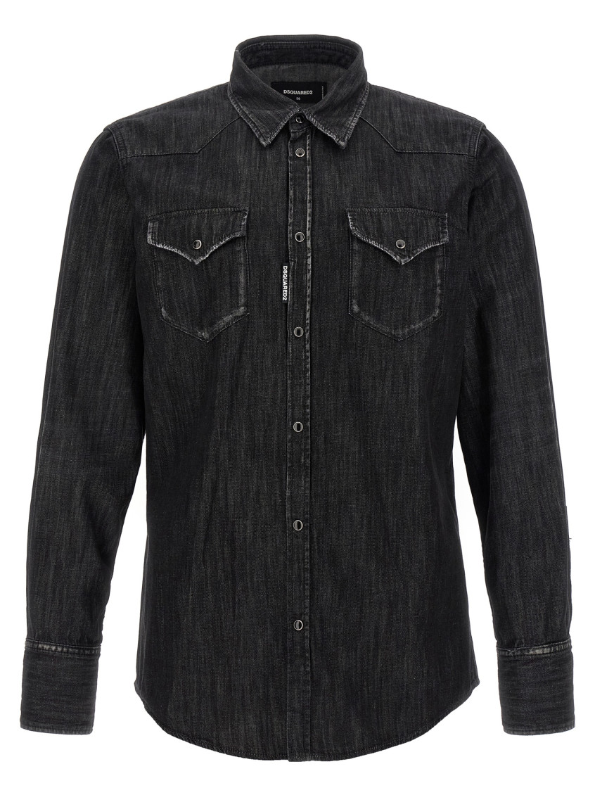 Dsquared2 Collared Shirt With Pockets And Long Sleeves