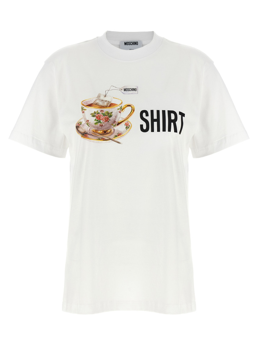 Moschino Playful Cotton T-shirt With Floral Print