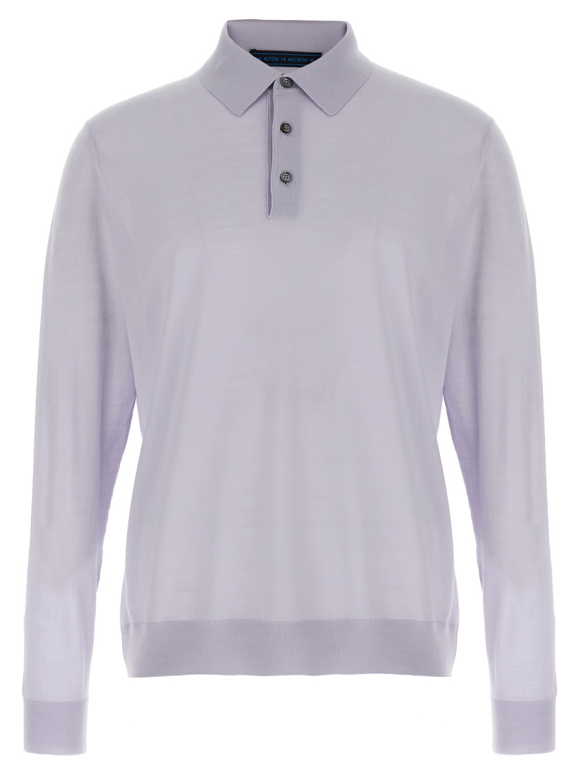 Kiton Ribbed Cuffs And Hem Polo Shirt