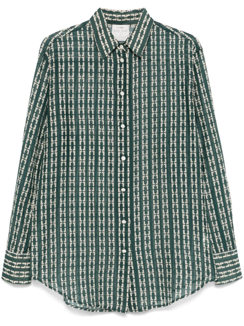 Forte Forte Geometric-print Shirt