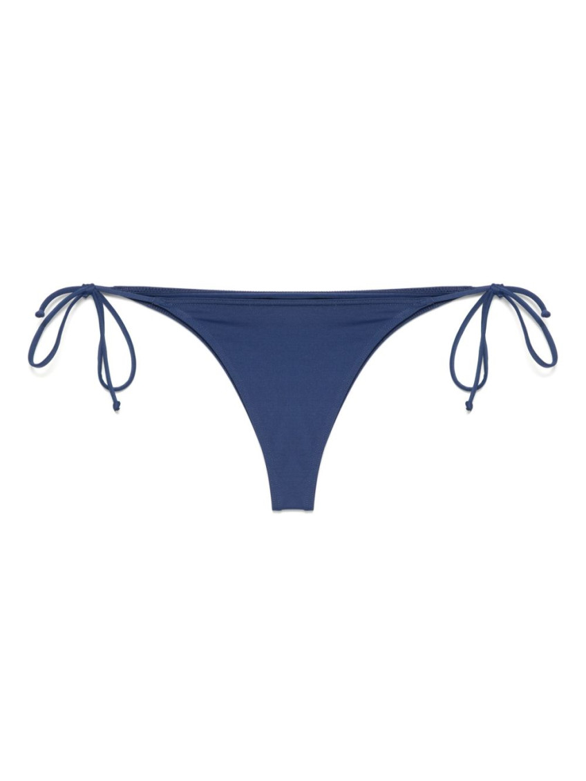 Mc2 Saint Barth Navy Blue Basic Bikini Bottoms In Blue