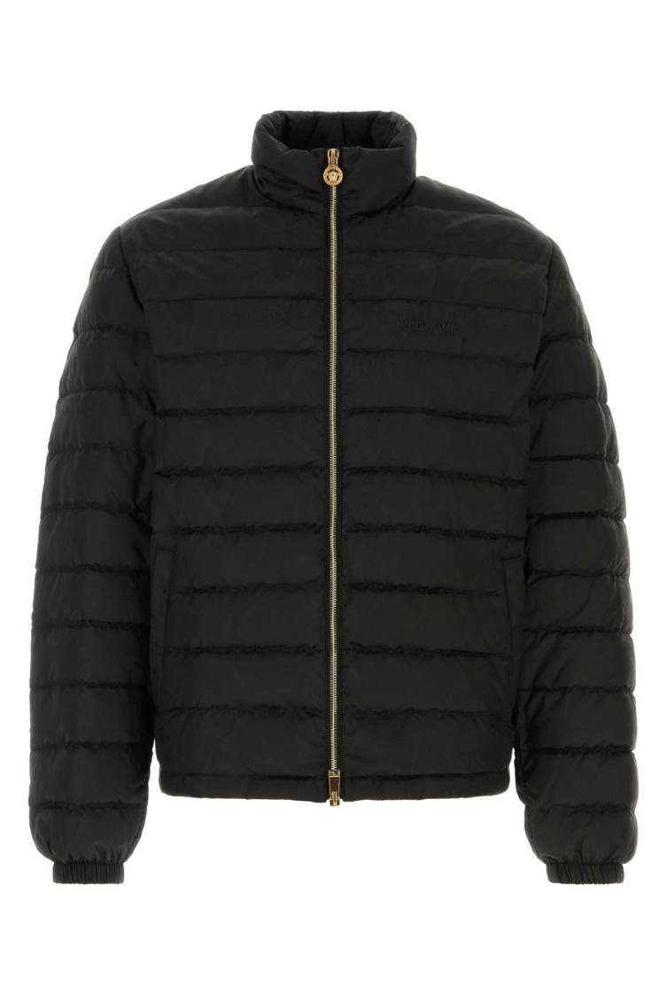 Versace Tailored Jacket With Elasticated Cuffs And Hem