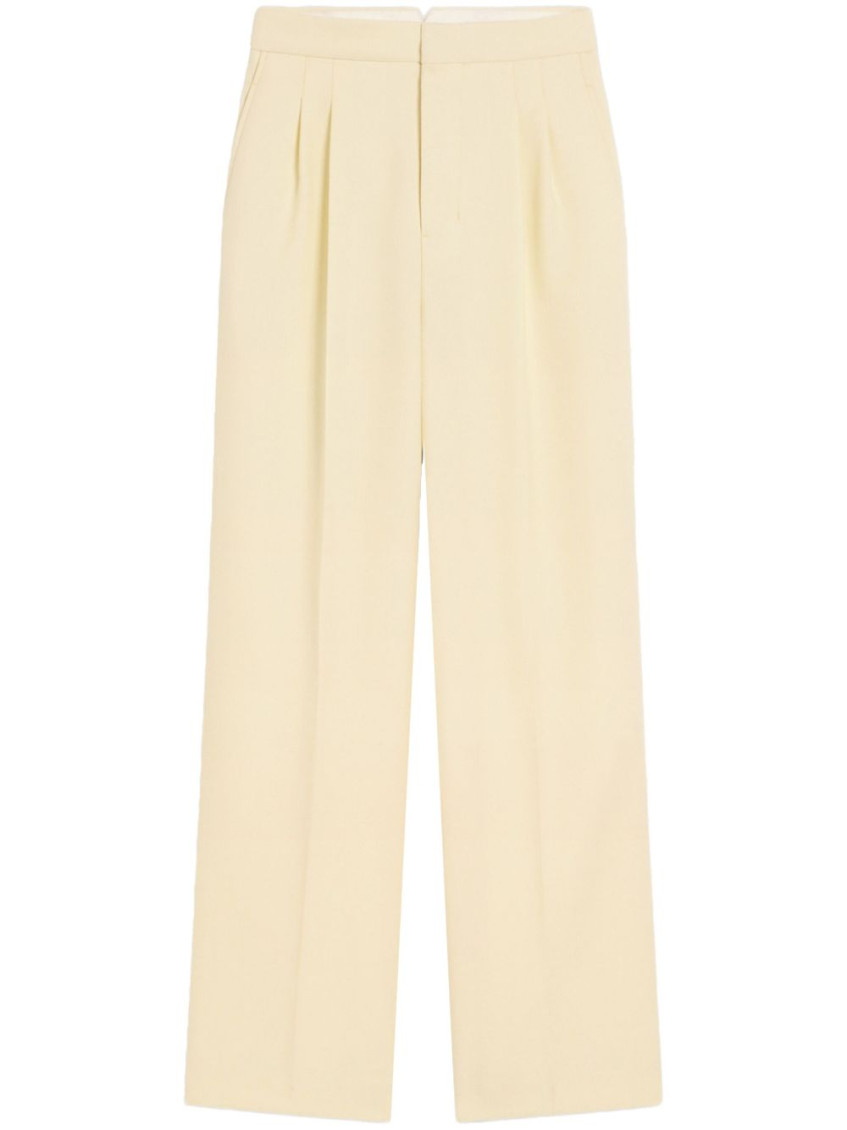 Ami Alexandre Mattiussi Ami Wide-leg Tailored Trousers In Neutral