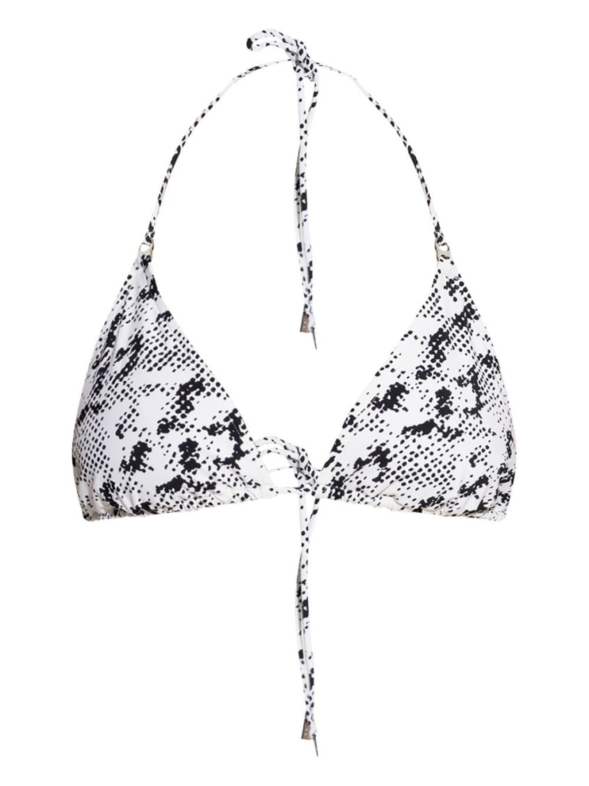 Tory Burch All-over Printed Tie-fastened Bikini Top