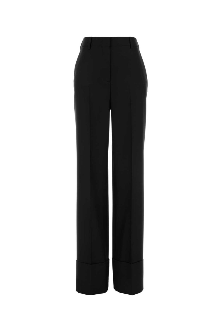 Valentino Women Virgin Wool Pants In Black