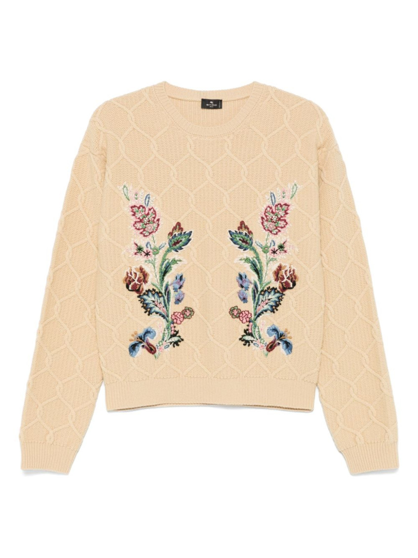 Etro Beige Wool-cashmere Blend Sweater