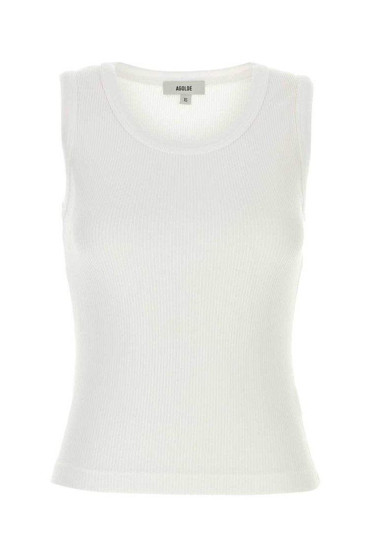 Agolde Stretch Cotton Blend Tank Top