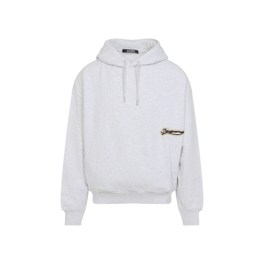 Jacquemus Gray Cotton Sweatshirt With Hood In Gray