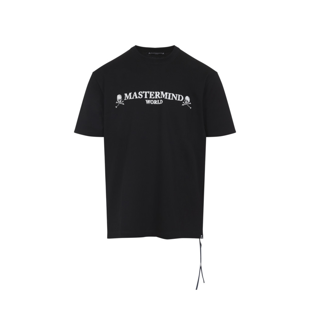 Mastermind Japan Skull-print Drawstring T-shirt In Black