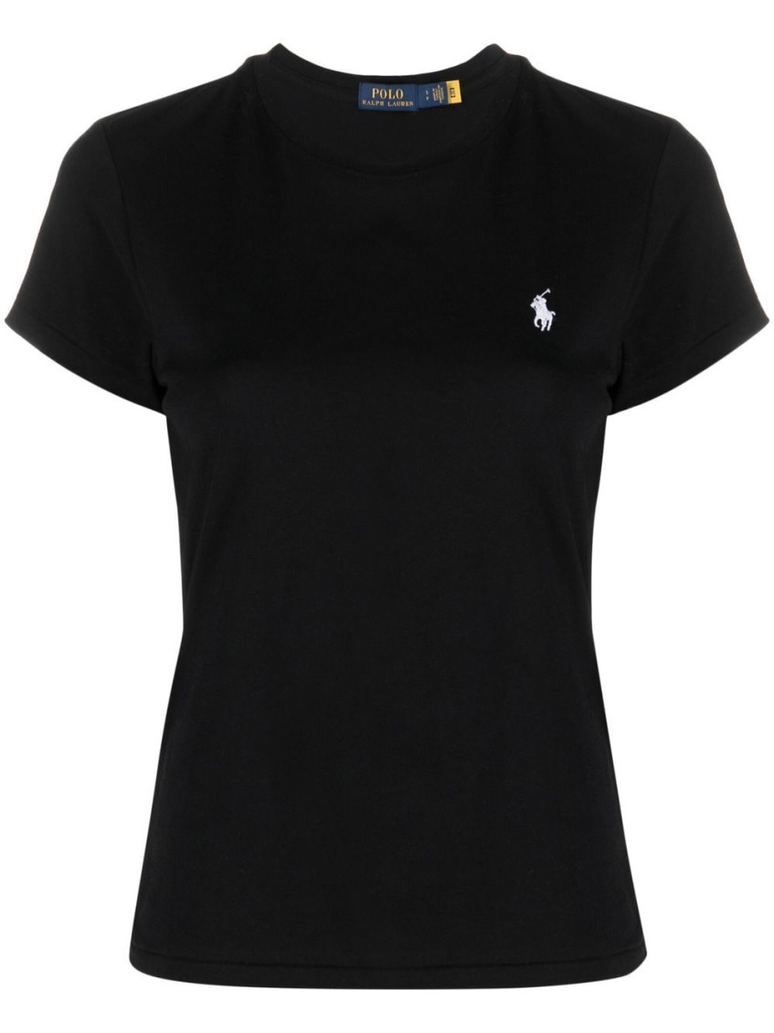 Polo Ralph Lauren Black Polo Pony T-shirt In Black