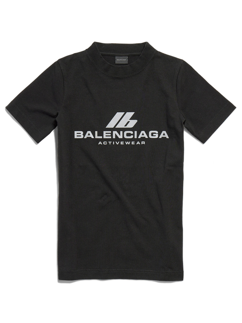 Balenciaga Activewear T-shirt In Black