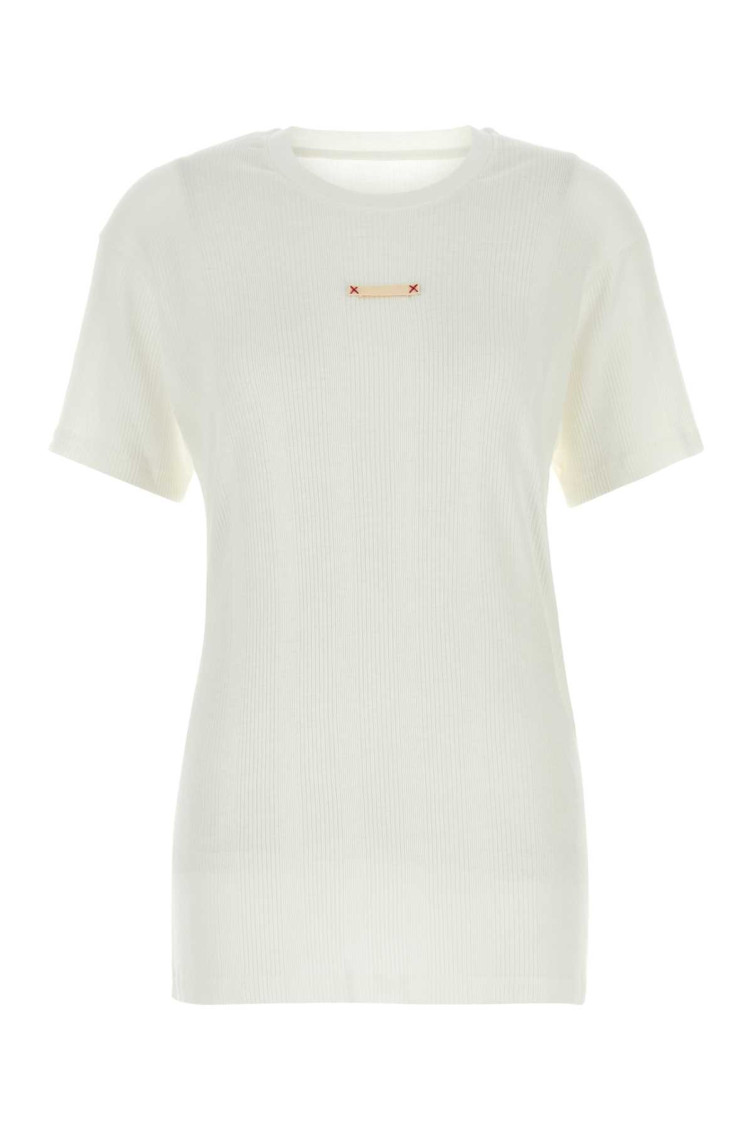 Maison Margiela Cotton T-shirt In White