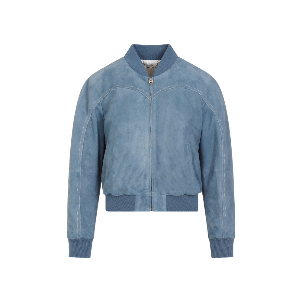 Chloé Chloe Bomber Jacket Women In Blue