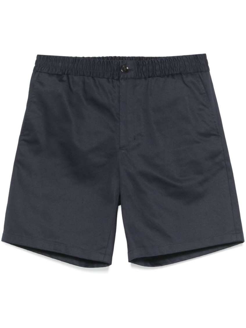 Shop Ami Alexandre Mattiussi Blue Cotton Shorts