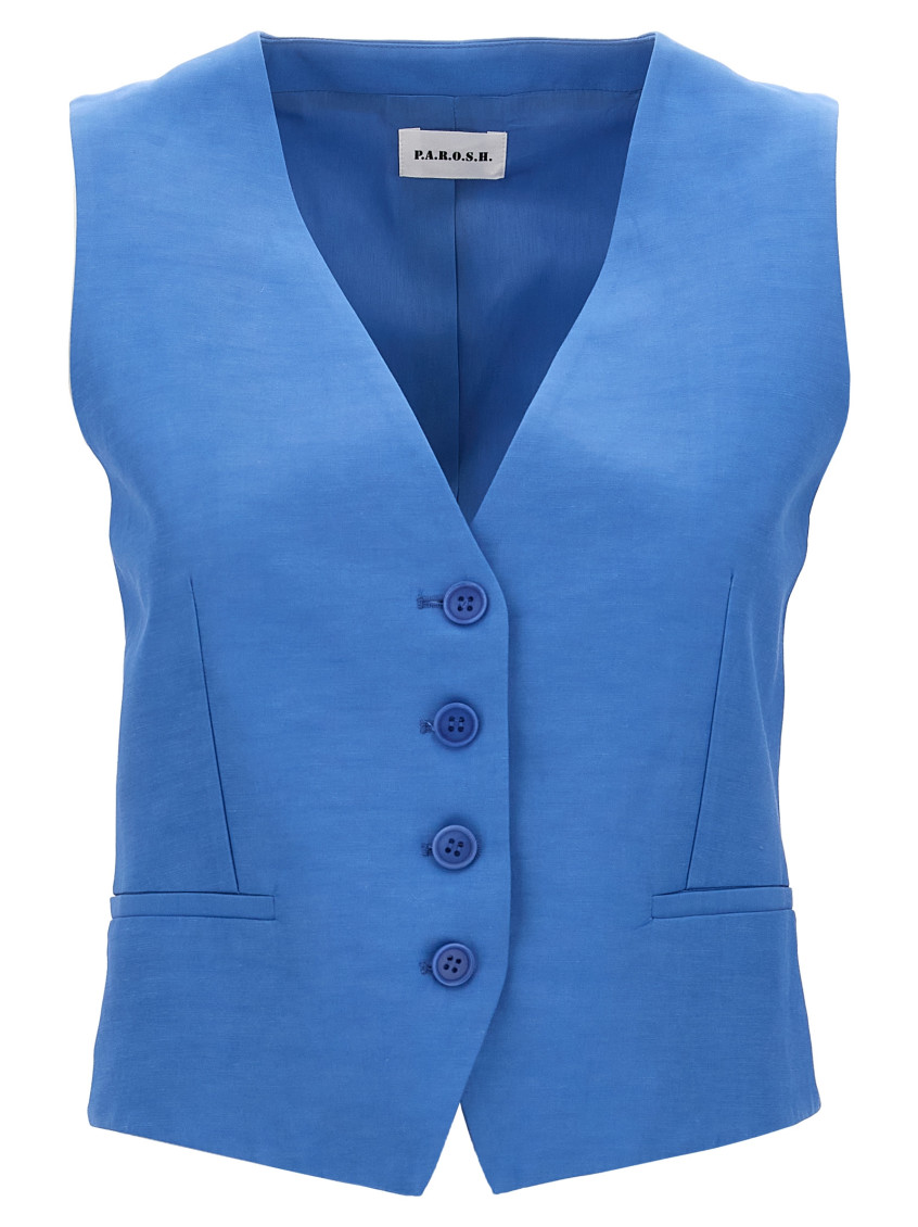 Shop P.a.r.o.s.h Blue Formal Vest