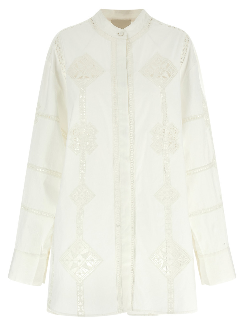 Isabel Marant Soeline Long-sleeved Shirt In White