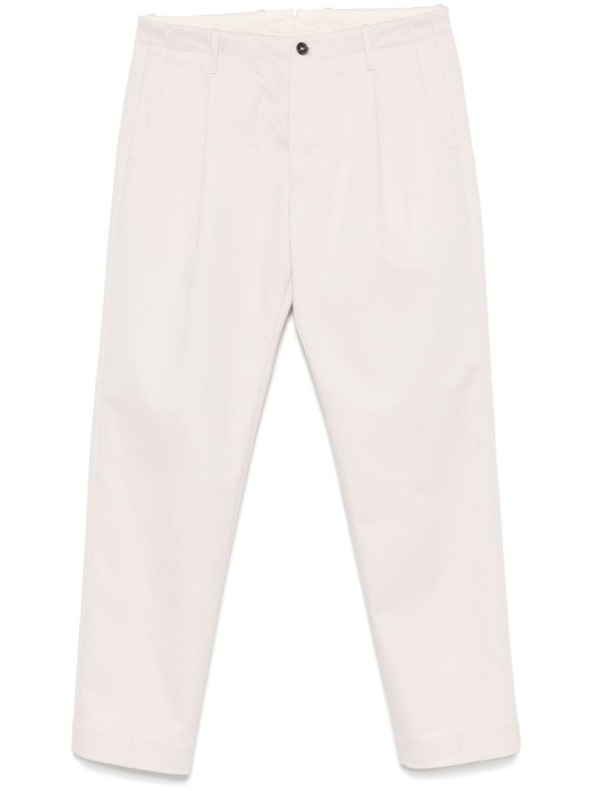 NINE IN THE MORNING WHITE CHINO PANTS