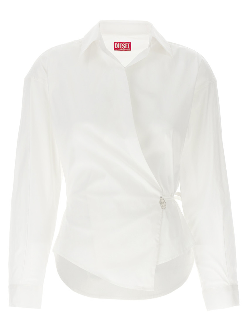 Diesel C-delphi Shirt And Blouse In White