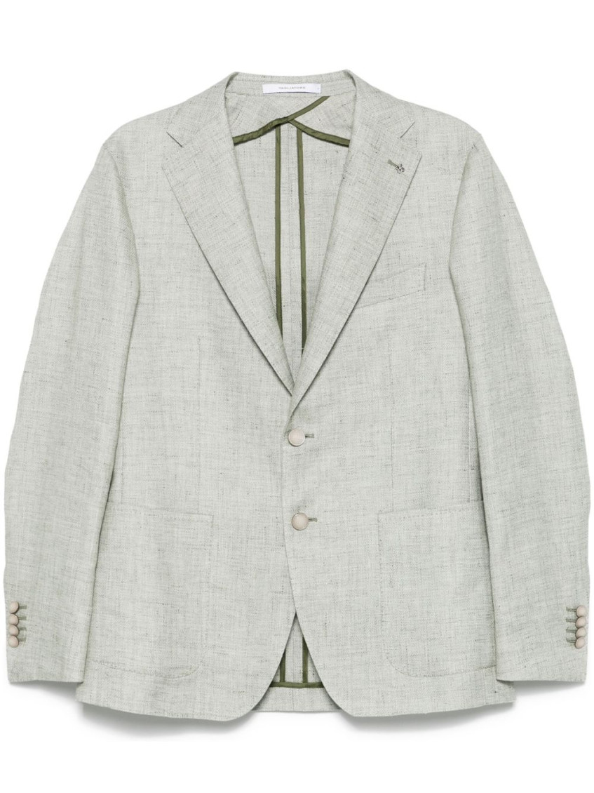 Shop Tagliatore Green Suit Blazer