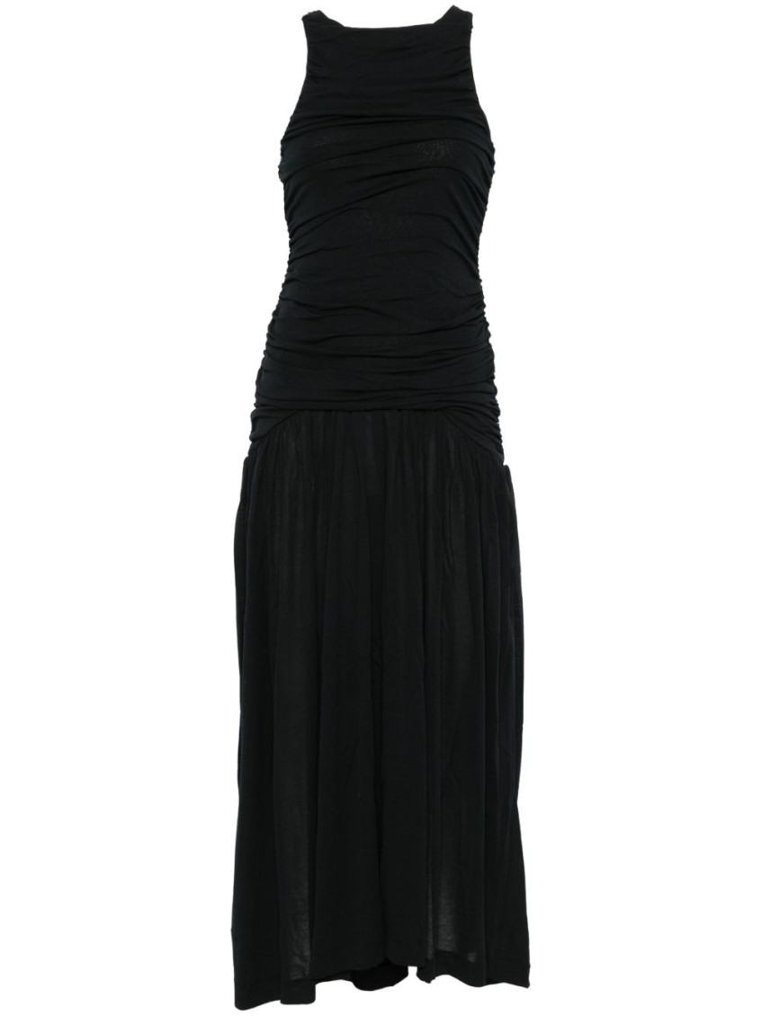 Bite Studios Organic Cotton Evidente Midi Dress In Black
