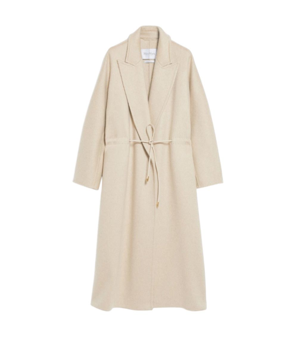 Max Mara Bertone Oversized Cashmere Coat In Beige