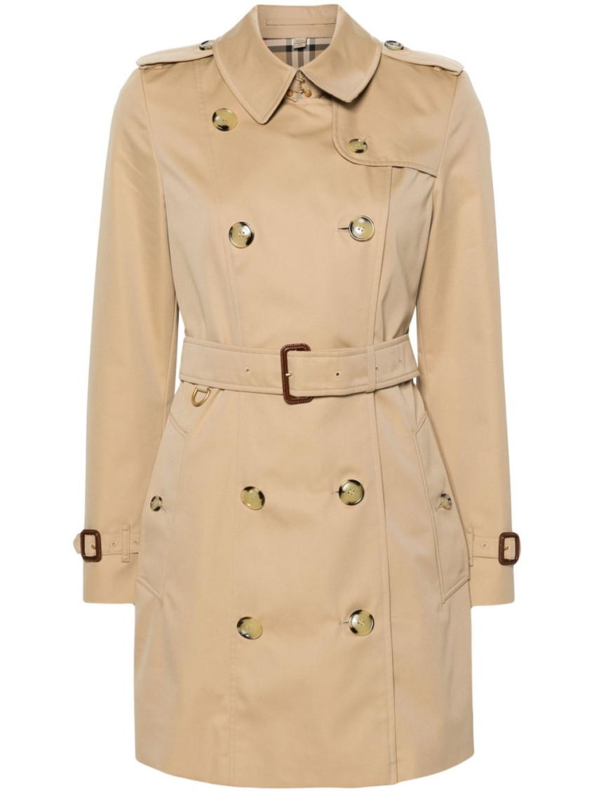 Burberry The Long Waterloo Heritage Trench Coat In Beige