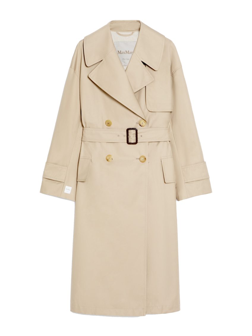 Max Mara Light Brown Mtrench Double-breasted Trench Coat In Light Brown