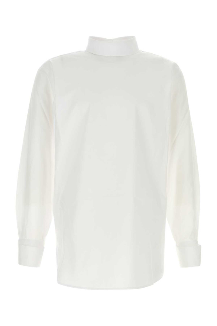 Dries Van Noten Men White Poplin Corsino Shirt In White
