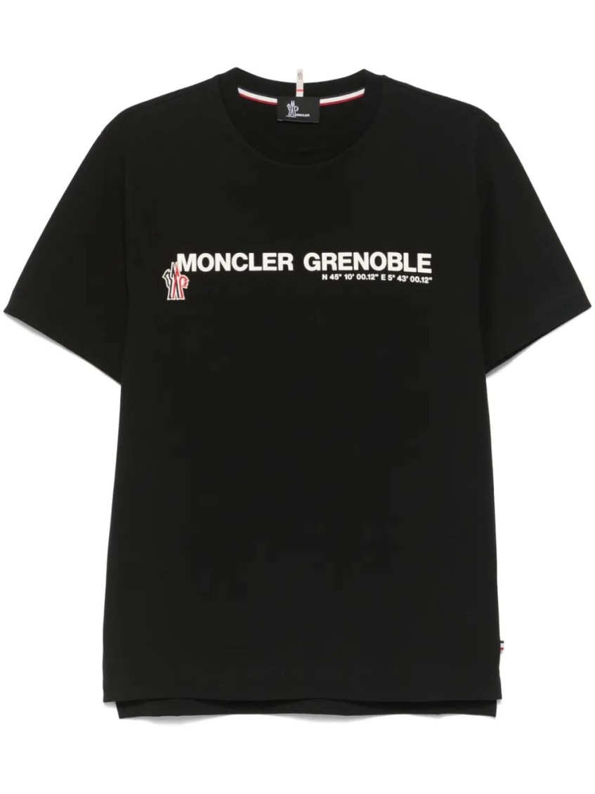 MONCLER グラフィック Tシャツ D10938085150 8390X L MONCLER GENIUS 7 Moncler FRGMT Hiroshi Fujiwara Logo-Print Cotton
