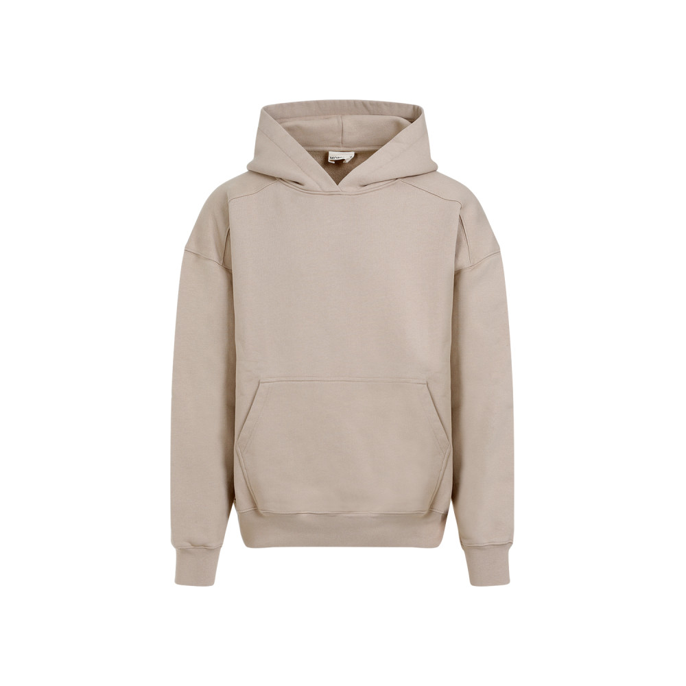 Mordecai Signature Stripe Hooded Sweatshirt In Beige