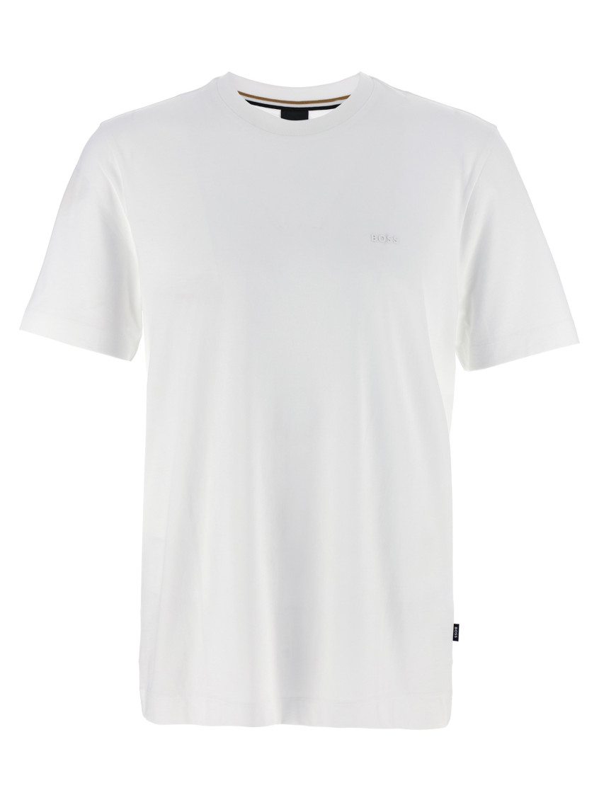 Shop Hugo Boss White Logo T-shirt