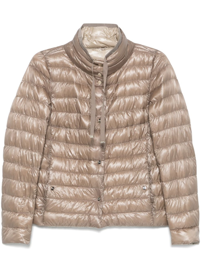 Herno Women's Nylon Down Jacket In Taupe