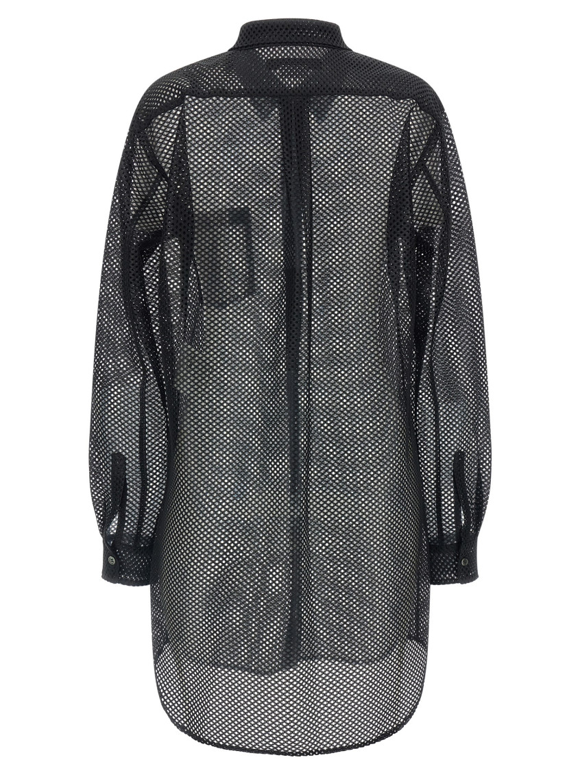 Comme Des Garcons Black Mesh Shirt for Men Online USA at Darveys.com