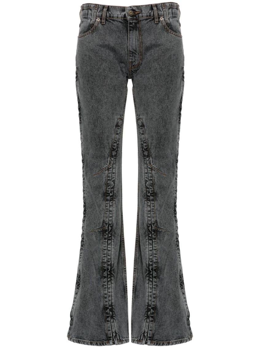 Shop Y/project Black Faded Bootcut Jeans