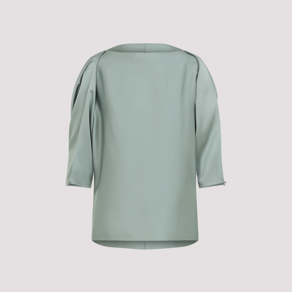Lanvin Relaxed Silhouette Top With Button Closure