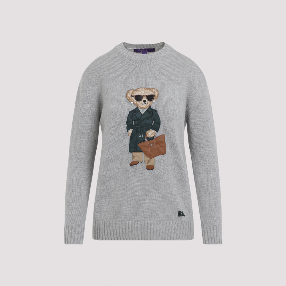 Ralph Lauren Bear Graphic Knitwear Ribbed Finish
